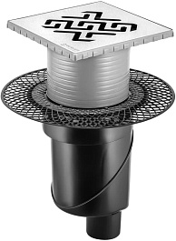 BERGES Wasserhaus Душевой трап Platz Antik 150 090061 хром матовый – фотография-1